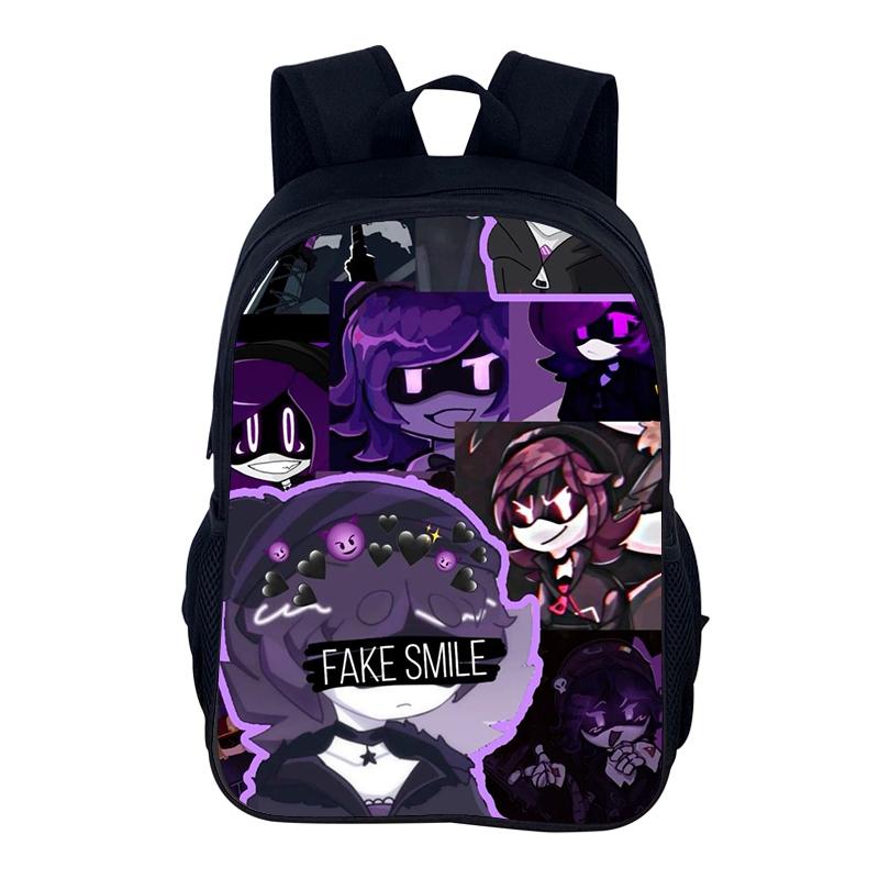Cartoon Backpack Murder Drones School Bag 40cm/15.7inch Backpack Lightening Zipper Backpack Book Bags for Boys Girls Best Gift