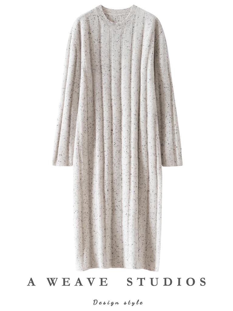 Cashmere Over-the-Knee Knit Dress Skirt for Women