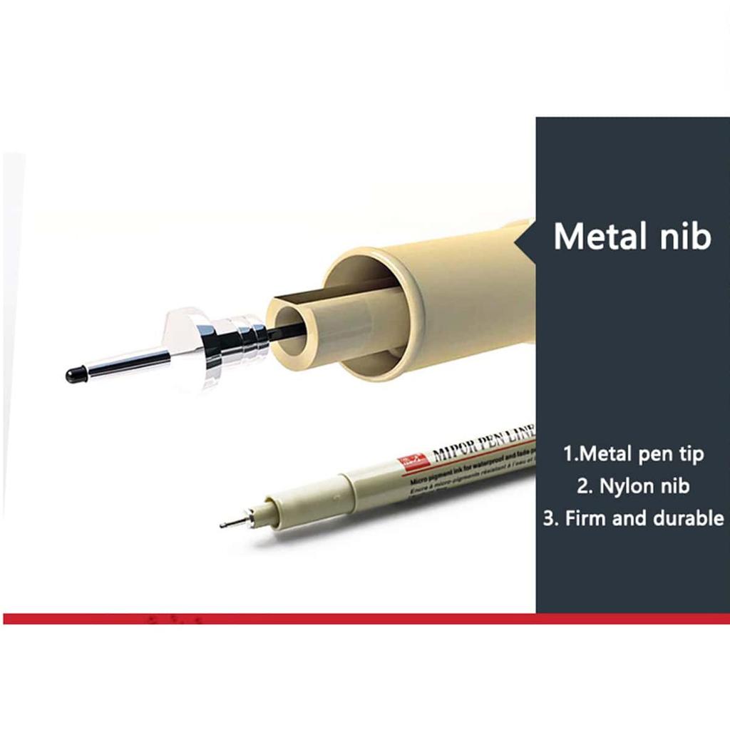 12/9/4Pcs Markers Micro Pen Kawaii Manga Hand-painted Drawing Hook Line Pen Fastdry Waterproof Sketching for Art Sketch Supplies