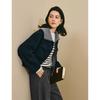 INMAN Women's 100% Wool Double-faced Lapel Coat