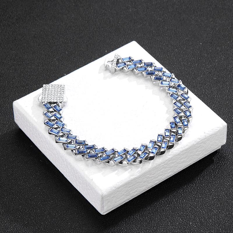 European & American 13mm Diamond-Studded Cuban Chain: Hip-Hop Fashion Pendant for Couples