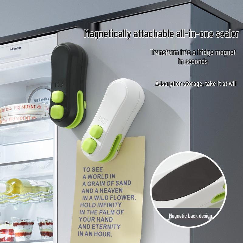 Portable Mini USB Food Sealing Machine - Hand-Press Vacuum Sealer for Small Plastic Bags