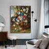 Europe Vintage Canvas Painting Wall Art Home Decor Still Life With Flowers In A Vase Nordic Poster And Prints Pictures Cuadros