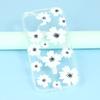 For iPhone 16 Plus Magnetic Case IMD Flower Pattern TPU + PC Clear Back Phone Cover