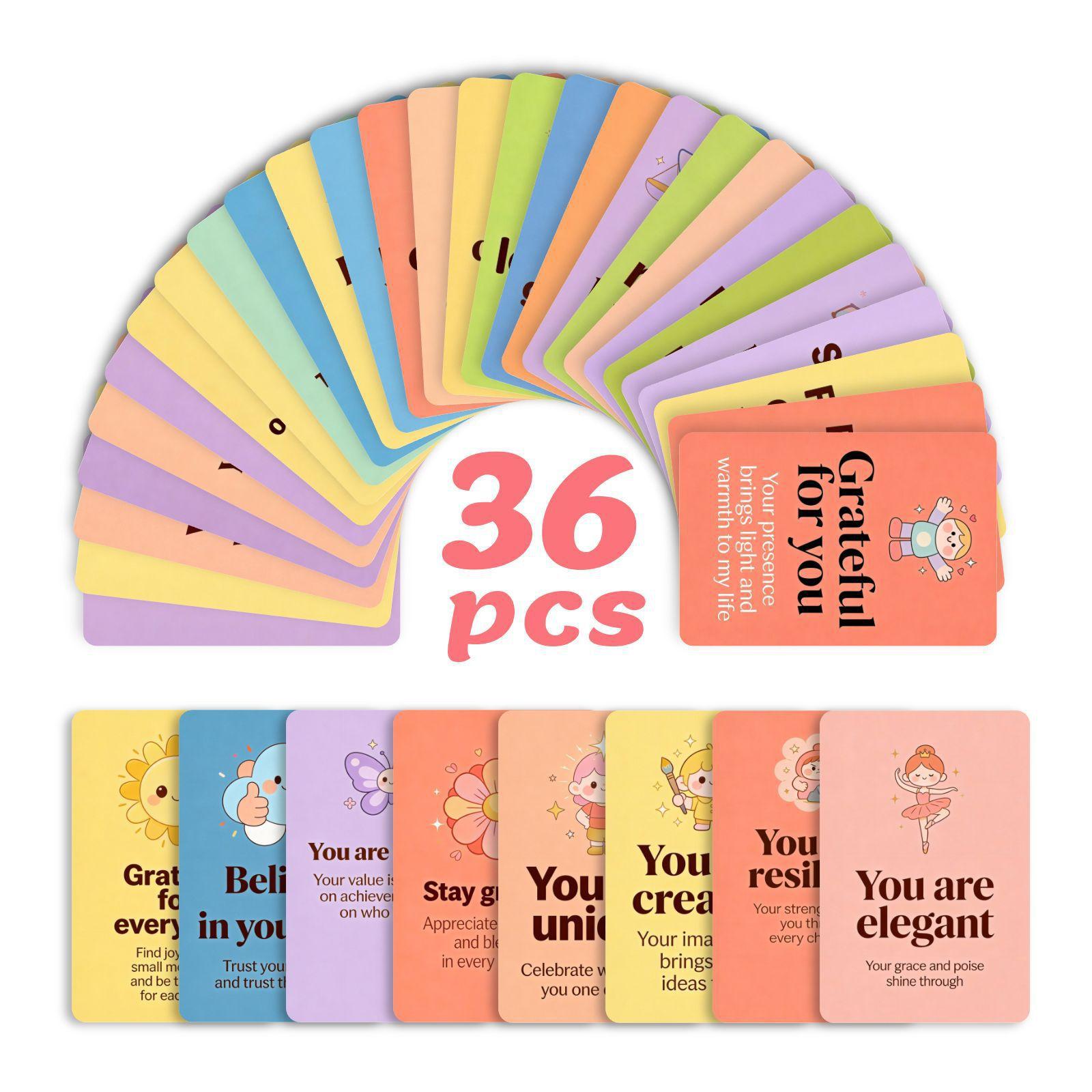 

36 Positive Affirmation Cards For Colleagues, Friends, And Family. RXHB0096