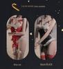 Stunning Low-Cut Christmas Lingerie Bodysuit Role Play Set
