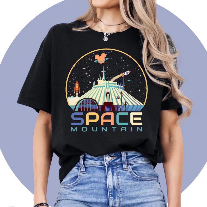 Funny Space Mountain T Shirt Unisex 9 S