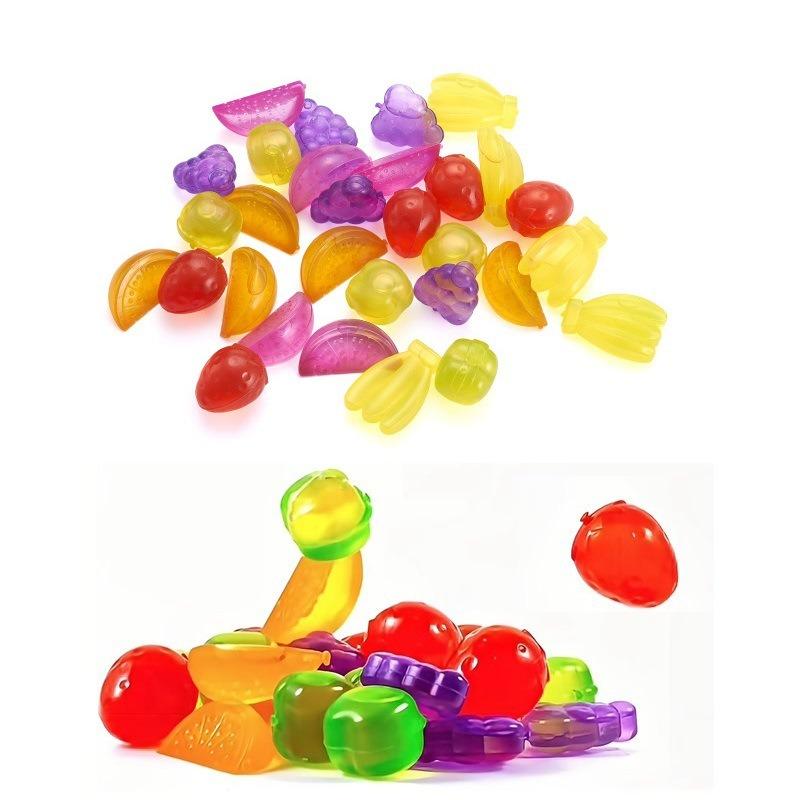 6 Pieces Washable Plastic Ice Cubes Non-Melting Ice Cubes for Coffee Latte