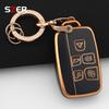 Plating Tpu Car Key Case Cover Fob Shell For Land Rover Range Rover Evoque Sport Freelander Discovery Velar For Jaguar Xe Xf Xj