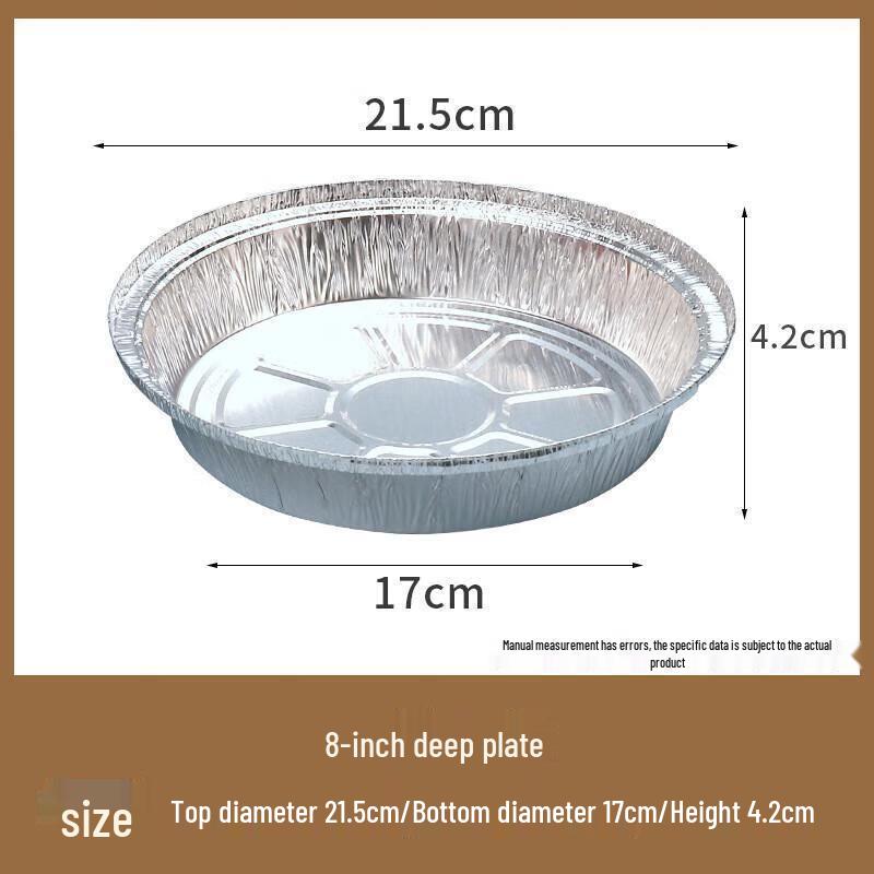 JingJingRS Heißluftfritteuse Einweg-Aluminiumfolienpfannen