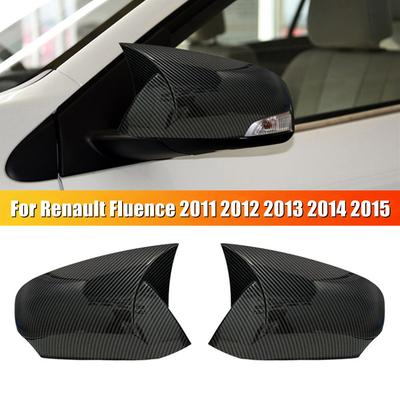 Para Renault Fluence 2011 2012 2013 2014 2015 Cubierta de Espejo Lateral Retrovisor Estilo Bocina de Coche Tapa de Ala Carcasa Exterior de Puerta Embellecedor
