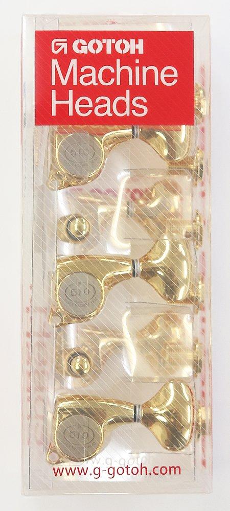 GOTOH Guitar L5 Gold Tuner, Button, 3+3, (02012GX) SGL510-L5-3+3-G