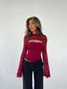 Women's Sexy Slimming Lace T-shirt with Cutout Design