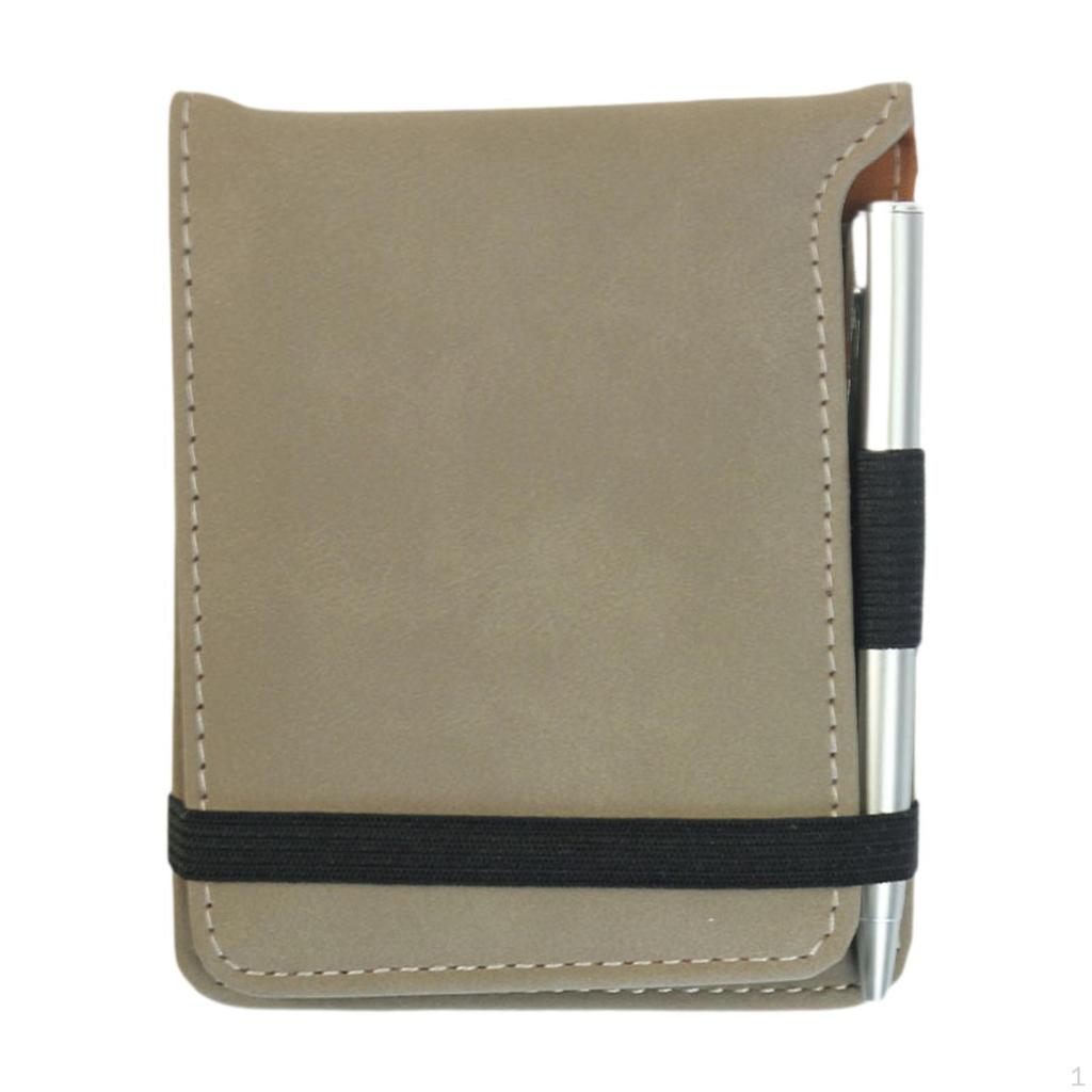 Golf Scorecard Holder Featuring PU Leather Cover And Pen for Notes