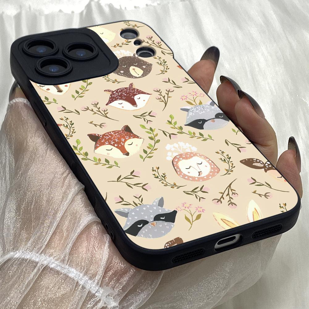 M550 Tierpuzzle Füchse Fuchs Engelaugen Weiche Handyhülle für iPhone Samsung Xiaomi Rdemi Huawei Honor Infinix Realme OPPO Vivo Alle Modelle TPU Hülle