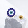 Dawapara Spilla da bavero Occhio Malvagio Smalto Spilla Greca Portafortuna Protezione Amuleto Accessori per Cappello Borsa Gioielli in Acciaio Inossidabile