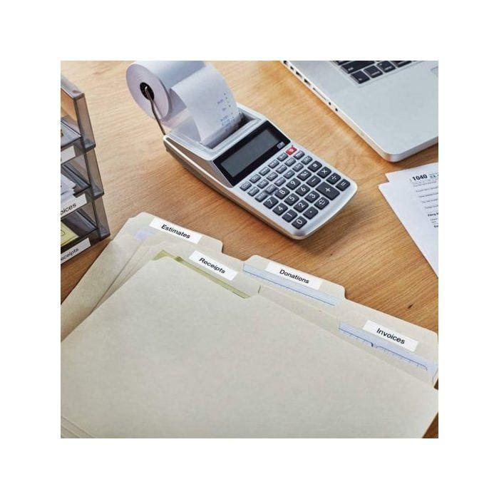 Étiquettes D1 - DYMO - Pack De 10 Cassettes - Résistantes À L'eau - 12mm X 7m - Noir/Blanc