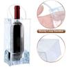 12 stycken bärbara isvinsväskor vin-kylväskor PVC-vinpåsar med handtag för champagne, kall öl, vin
