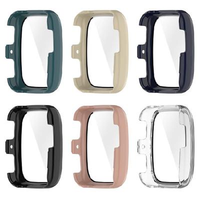 Watch Case Screen Protector Film for Active 2 Square Watch Cover with Film Smartwatch Accessory Housing Shockproof Shell