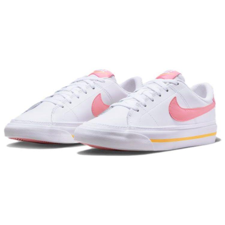 Nike Court Legacy GS Bílá Koralová Křída Dětské Tenisky Laserově Oranžová DA5380-118