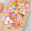 20Pcs Mixed Nail Art Resin Cartoon Doughnut Designer Charms Rhinestones DIY Craft For Nail 3D Decorations Jewelry