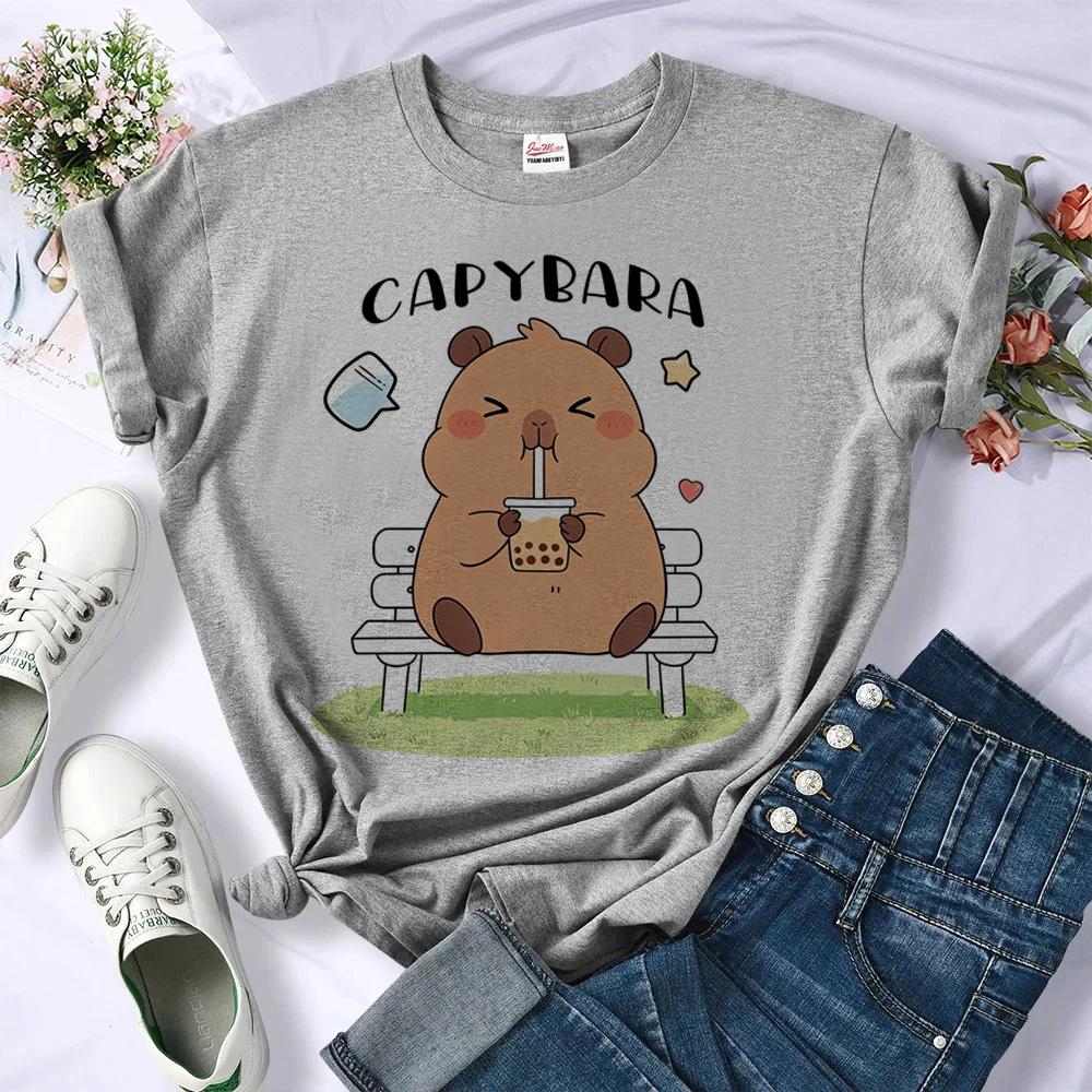Capybara Tshirt Teen Streetwear Alternative  Aesthetic Cutecore Tshirt Clearance Sales Korean Fashion Party Scene