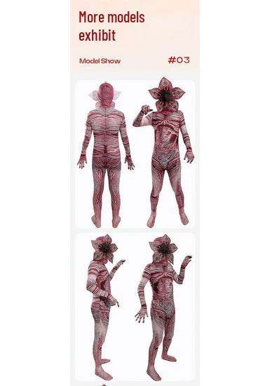 Zombie Party Man-Eating Flower Cosplay Costume - Knitted Halloween Jumpsuit
