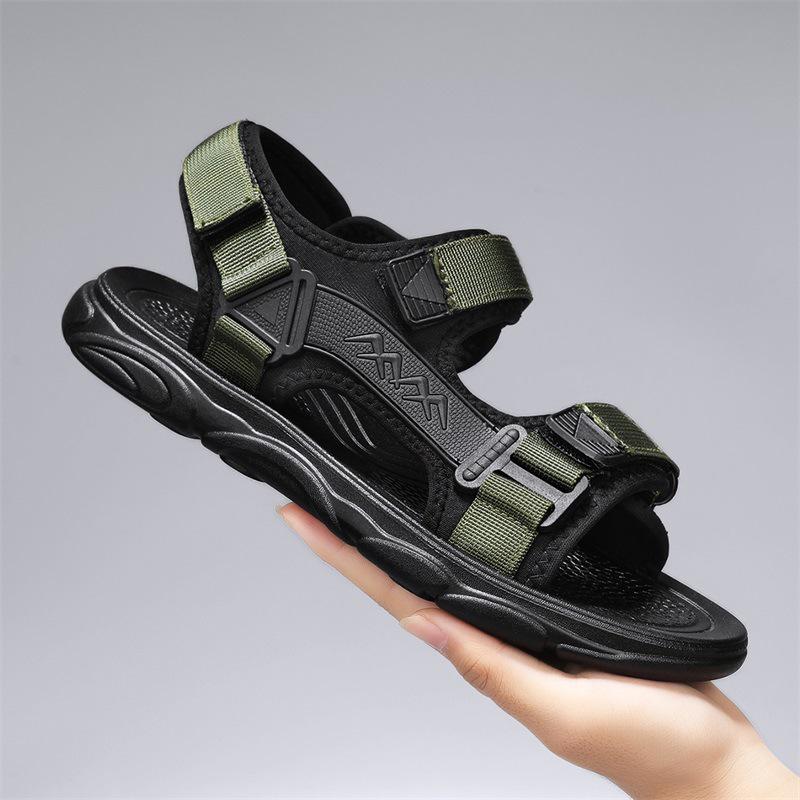 

Мужские дышащие нескользящие устойчивые к запаху уличные спортивные тапочки 2024 39 зелёный