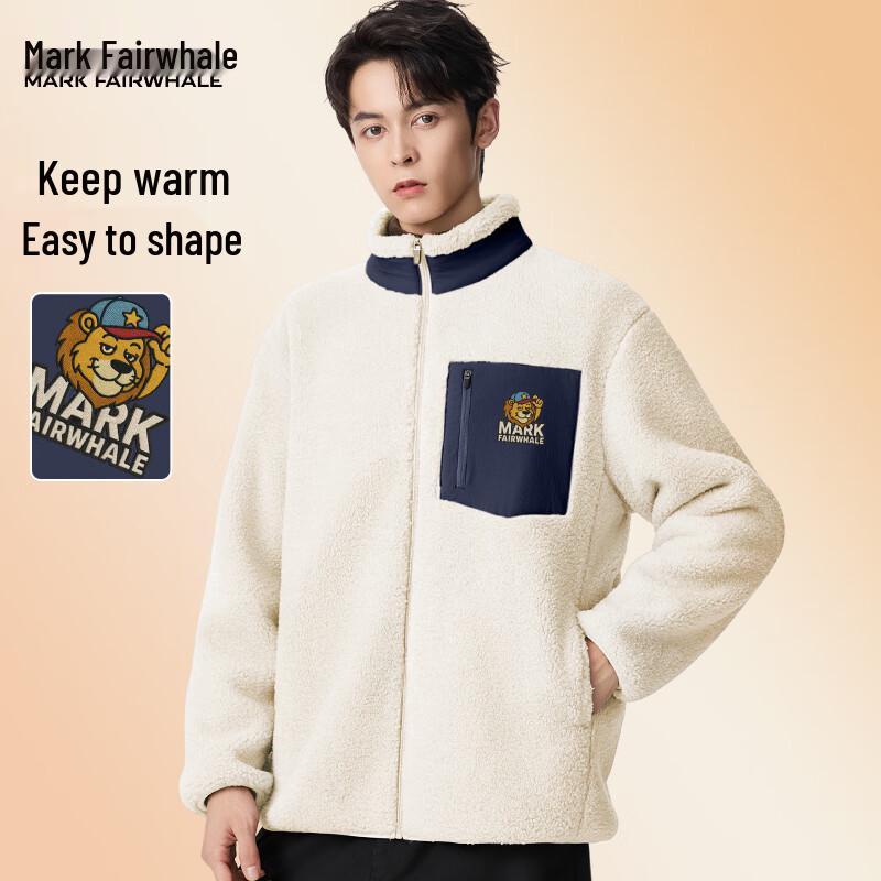 Mark Fairwhale Herren Bestickte Dicke Fleecegefütterte Jacke