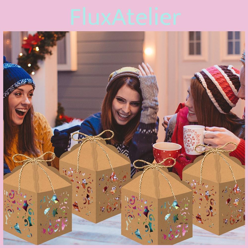 Christmas Hollow Decorative Gift Box For Festival And Party Packaging Candy
