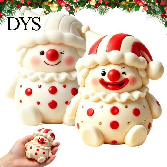 Squeezable Anxiety Relief Toy 1/2Pcs Cartoon Clown Stress Toy, Slow Rebound Squeeze Ball Reduction Fidget for Desktop Decoration