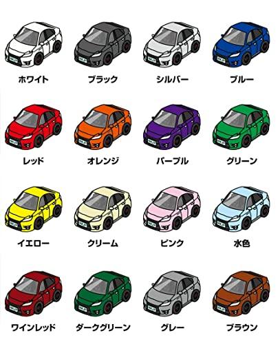 MKJP Custom Keychain Toyota Prius G's ZVW30 Base: White Car Color: Black