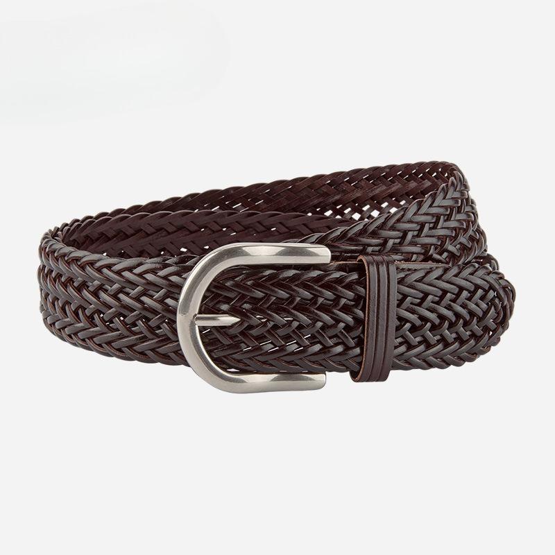Hand Woven Women's Wide Belt Korean Version Simple and Versatile Dress Accessories Bohemian Belt