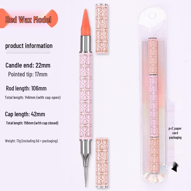 Dual-Ended Rhinestone Wax Pencil for Nail Art