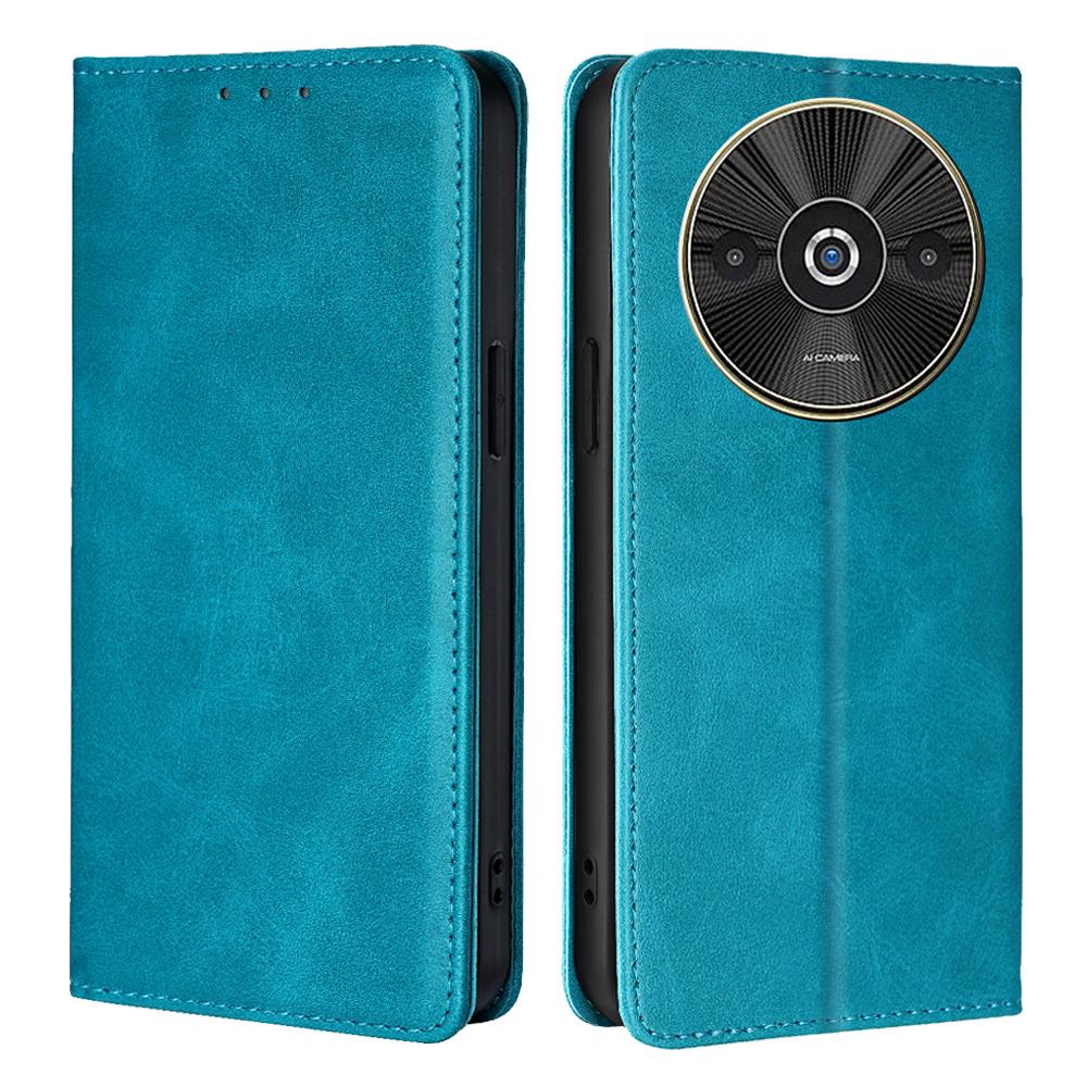 For Xiaomi Redmi A3/Poco C61 4G Leather Case Magnetic Calf Textured Mobile Phone Cover