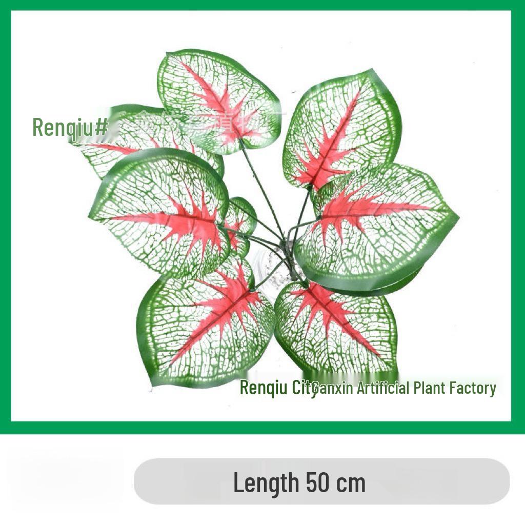 Simulation Pothos Monstera Persian Leaf Artificial Green Plant Wall Decor for Shopping Mall, Restaurant, or Bouquet Display.