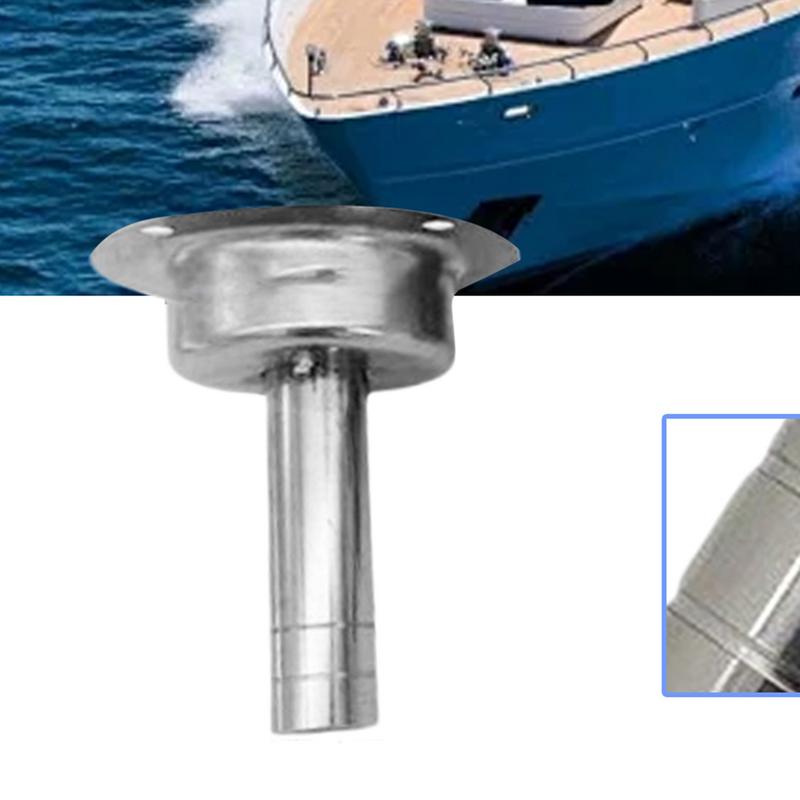 Stainless Steel Thru Hull Exhaust Hose Pipe Boat Exhaust Port Breather Vent Stainless Steel Hull Exhaust Hardware Fitting for