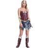 S-3XL Halloween Wonder Woman Costume Cosplay Outfit Game Themed Dress Women