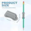 PATIKIL Desk Adhesive Pen Holder Universal Pen Clip Silicone Pen Stand Office Desk Stationery Organizer Wall Clipboard Teacher Stationery Gray 12-Pack
