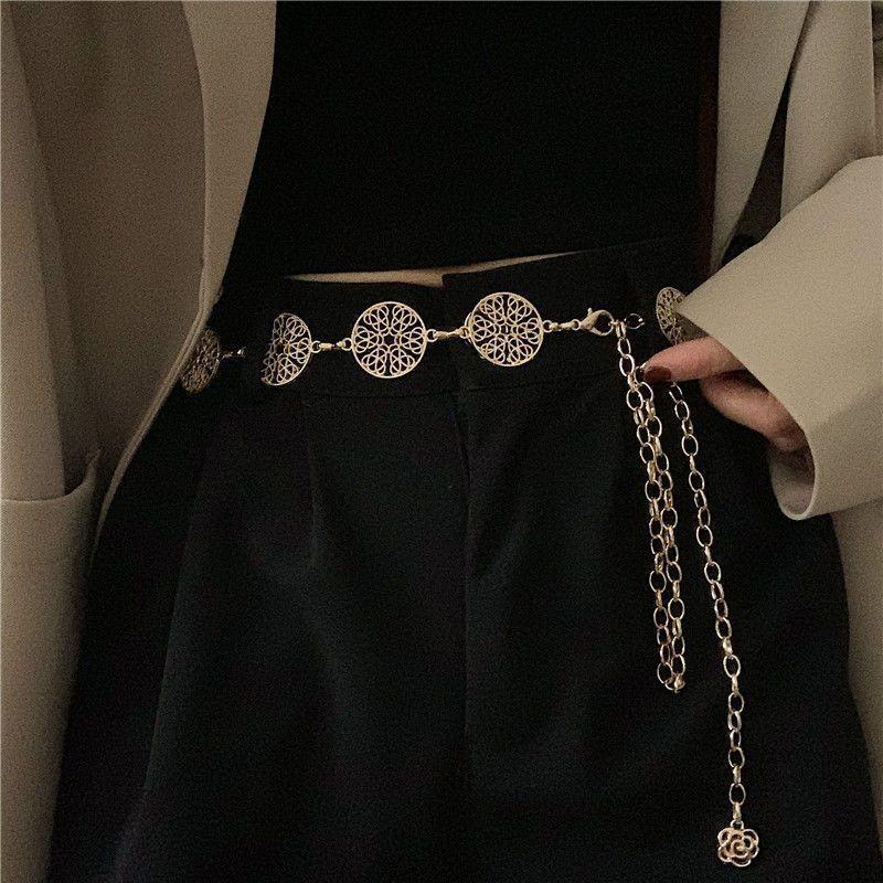 Stylish Metal Waist Belt With Butterfly Design Beautiful Decorative Chain For Dresses