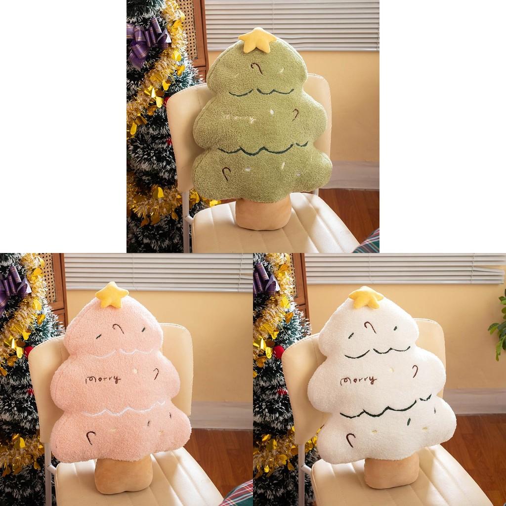 Tree Christmas Plush Toy Pillow Plant Stuffed Doll Bedroom Gift Decorations