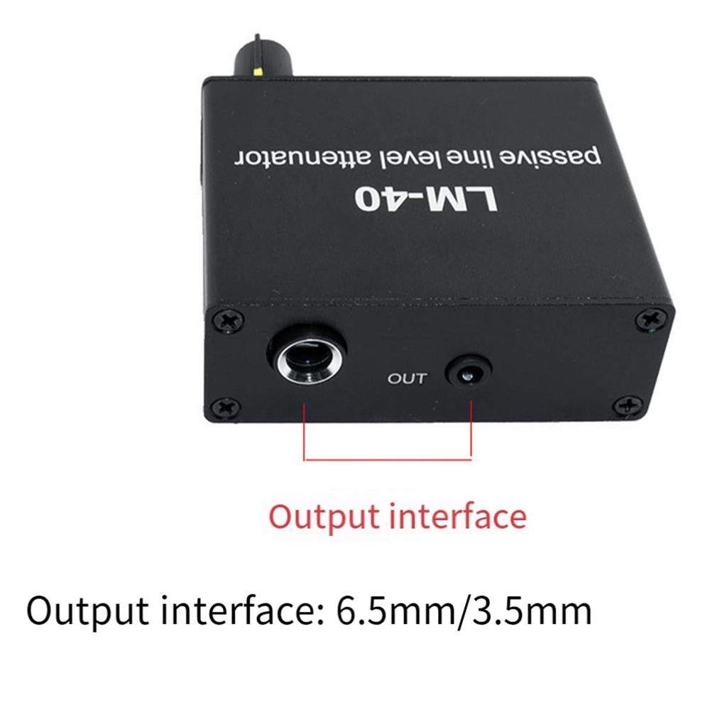 Xsdjasd Audio Passive Line Output Signal Sound Level Converter Line Attenuator, Card, Speaker, High/Low + 3.5