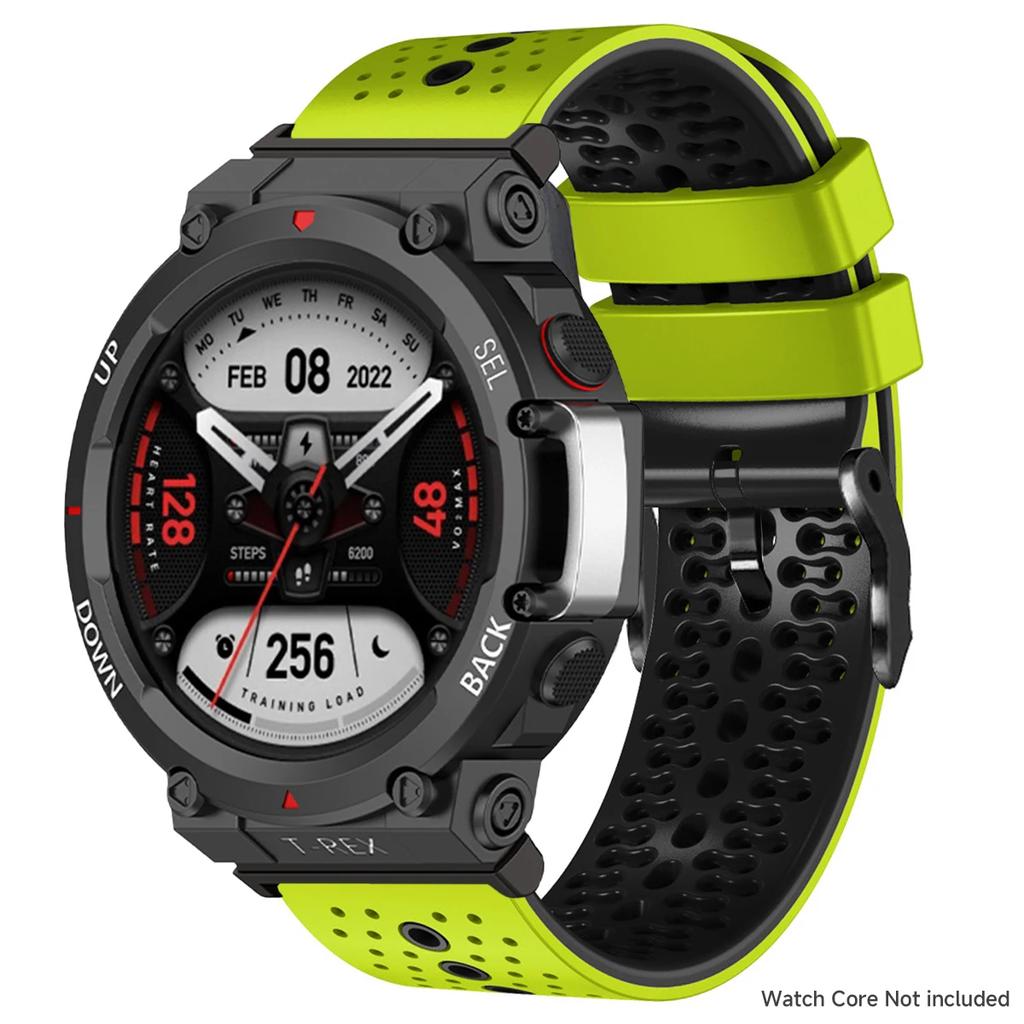 Dwukolorowy silikonowy pasek do zegarka Amazfit T-REX 3.2, miękki, oddychający, sportowy pasek do zegarka Amazfit T-REX Wrist Band 2025