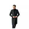Herren Britischer Herren Wollmantel Langärmliger Wollmantel Herbst und Winter