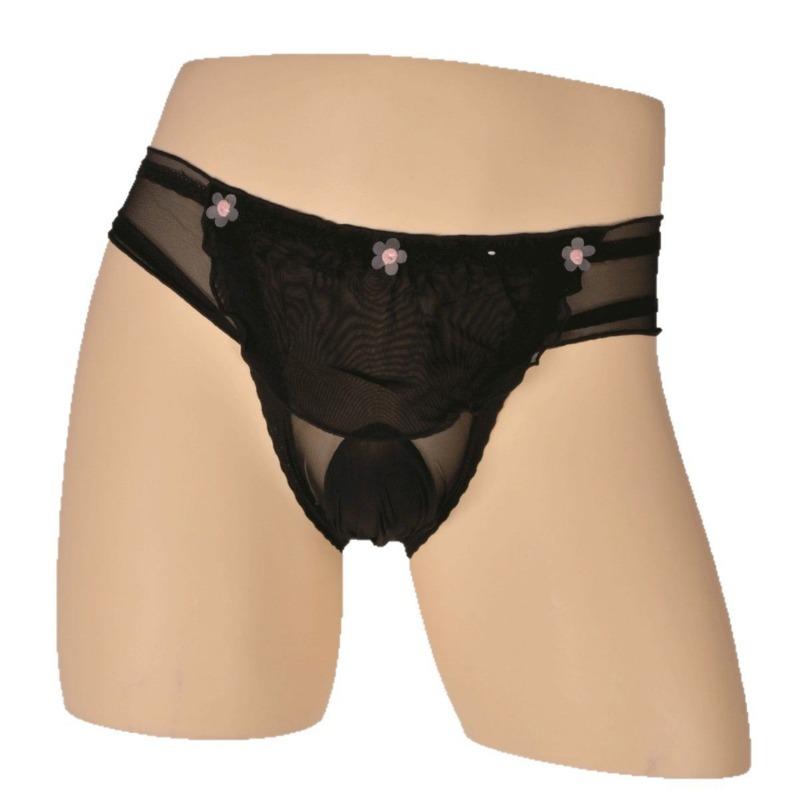 Mens Lace Sexy Underwear Sissy Pouch Panties Femboy For Men Mini Skirt Lingerie Breathable Sheer Girly Crossdressers Underpant