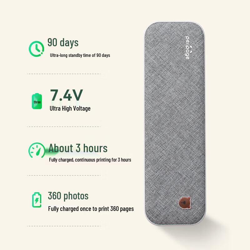 

Ailibear A4 Portable Inkless Printer CN plug (adapter included)