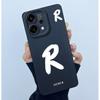 For OPPO Reno14 Pro 5G Cover Case Lucky Initial Letter Couple Silicone Soft Matte Phone Bumper for Oppo Reno 14 Pro 5G Casing