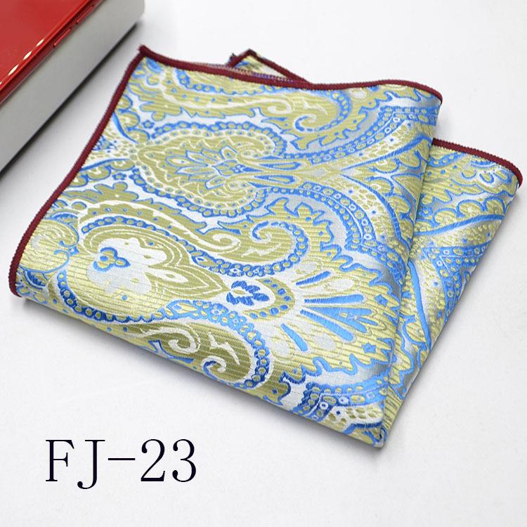 Men'S Pocket Towel Korean Version Cashew Flower Small Square Suit Handkerchief Versatile Dress 24*24Cm