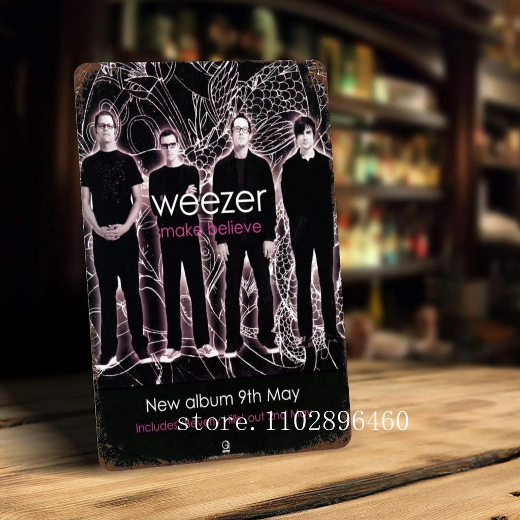 weezer Metal Plaques & Signs wall decor Vintage Tin Signs Captain Metal Poster Decor for Bar Pub Club Wall Decoration