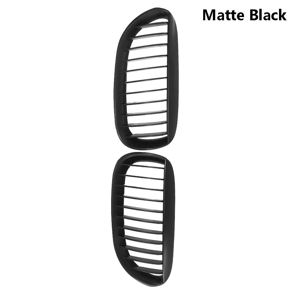 

2 шт. решетка радиатора на передний бампер, глянцевая черная гоночная решетка для BMW E63 E64 650i M6 2004 2005-2010 51137008915 51137008916 матовый черный